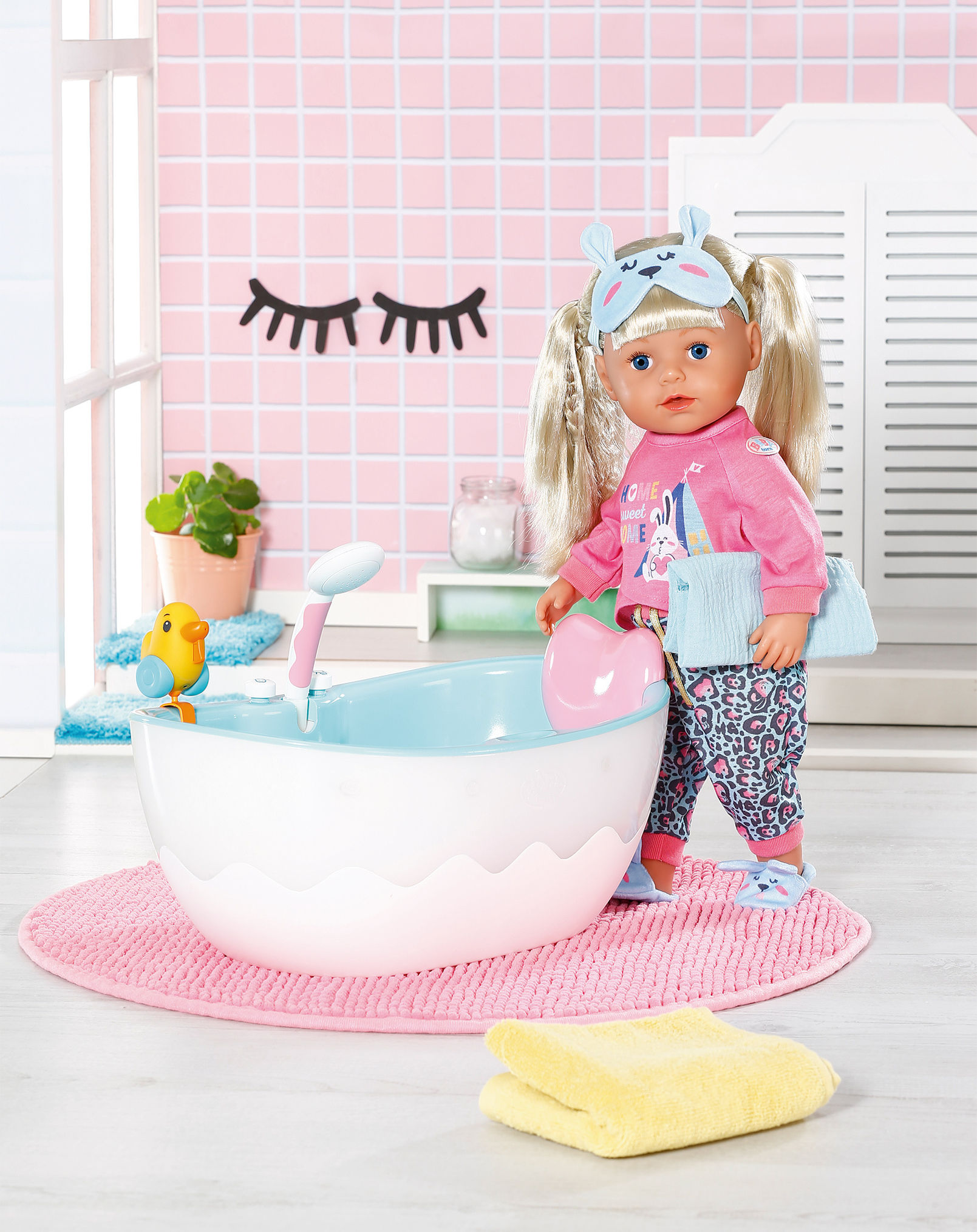 Puppen-Zubehör BABY born® - BADEWANNE in weiss hellblau