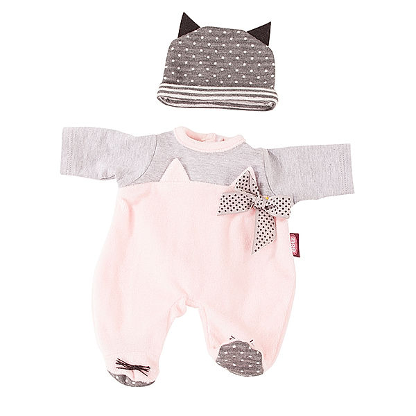 Götz Puppenbekleidung Babyoutfit COSY CAT (30-33cm) 2-teilig in rosa