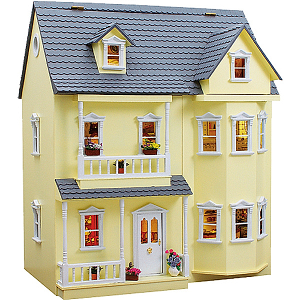 Puppenhaus Bausatz - Fassadenfarbe gelb