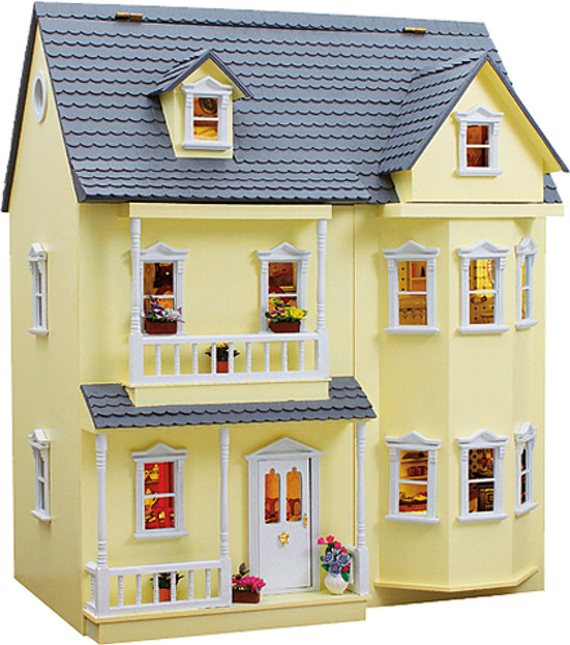 Puppenhaus Bausatz - Fassadenfarbe gelb | Sammler-Edition Weltbild.de