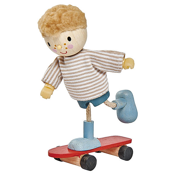 Tender Leaf Toys Puppenhaus-Figur EDWARD MIT SKATEBOARD