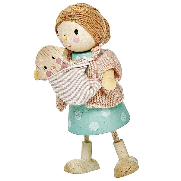 Tender Leaf Toys Puppenhaus-Figur MRS GOODWOOD MIT BABY