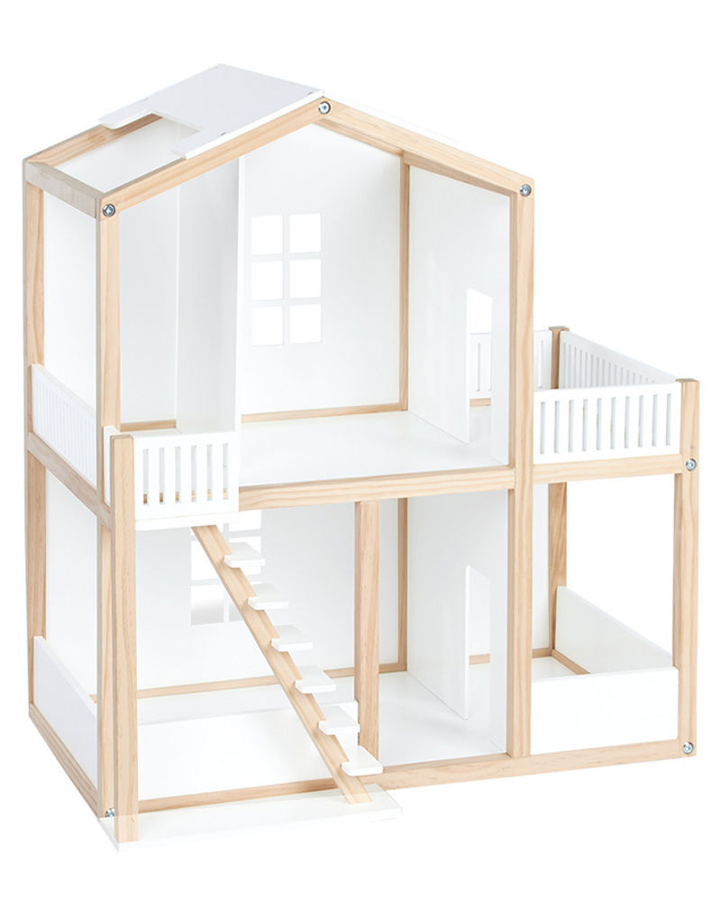 Puppenhaus IDA aus Holz in weiss kaufen | tausendkind.ch