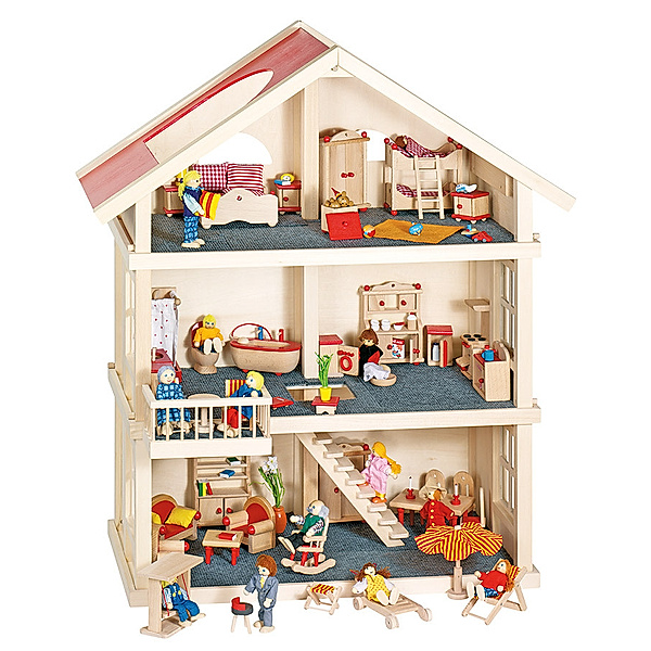Goki Puppenhaus mit 3 Etagen