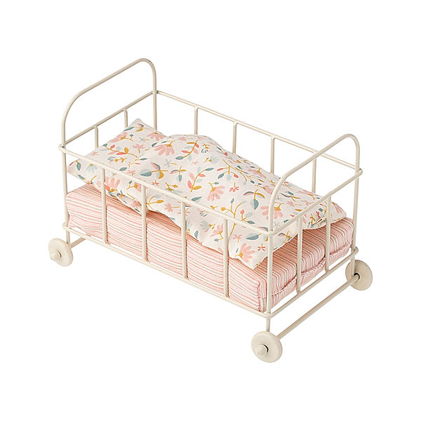 Maileg Puppenhaus-Möbel BABY COT MICRO 3-teilig in off white