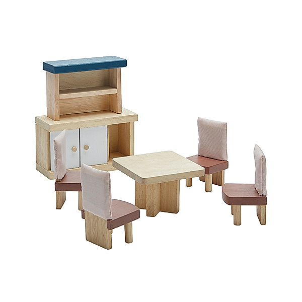 Plan Toys Puppenhaus-Möbel ESSZIMMER ORCHARD 6-teilig aus Holz