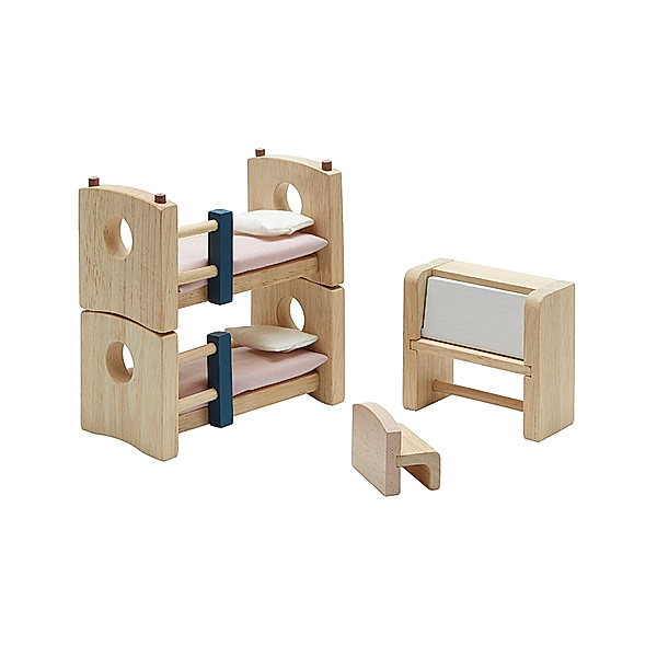 Plan Toys Puppenhaus-Möbel KINDERZIMMER ORCHARD 4-teilig aus Holz