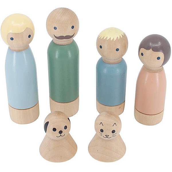 Sebra Puppenhausfiguren FAMILIE 6-teilig