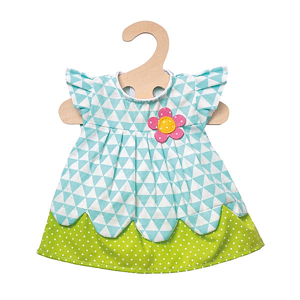 Heless Puppenkleidung KLEID „DAISY“ (28-35cm) in blau/grün