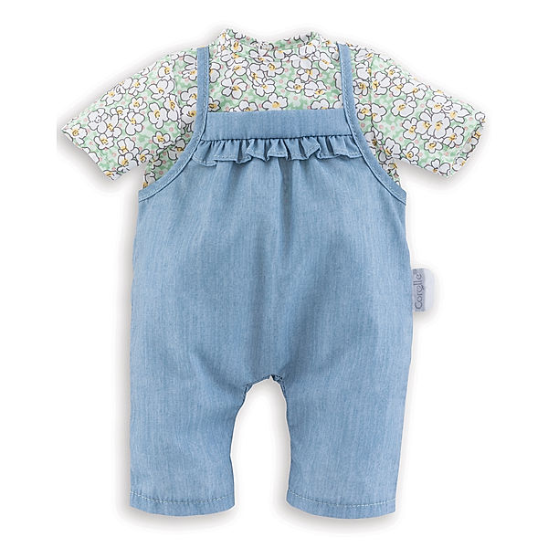 Corolle Puppenkleidung LATZHOSE MIT BLUSE (30cm) in hellblau