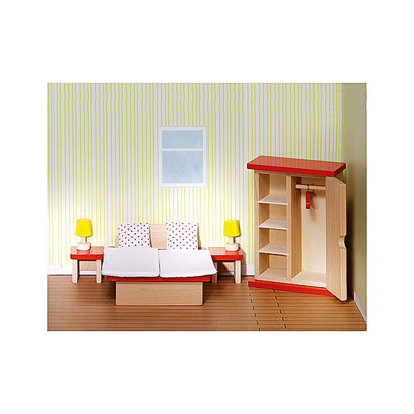 Goki Puppenmöbel Schlafzimmer 11-teilig