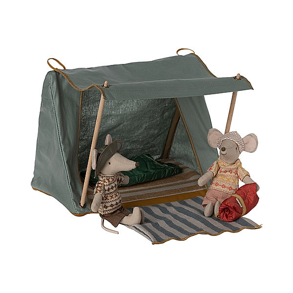 Maileg Puppenzelt MOUSE - HAPPY TENT in blue