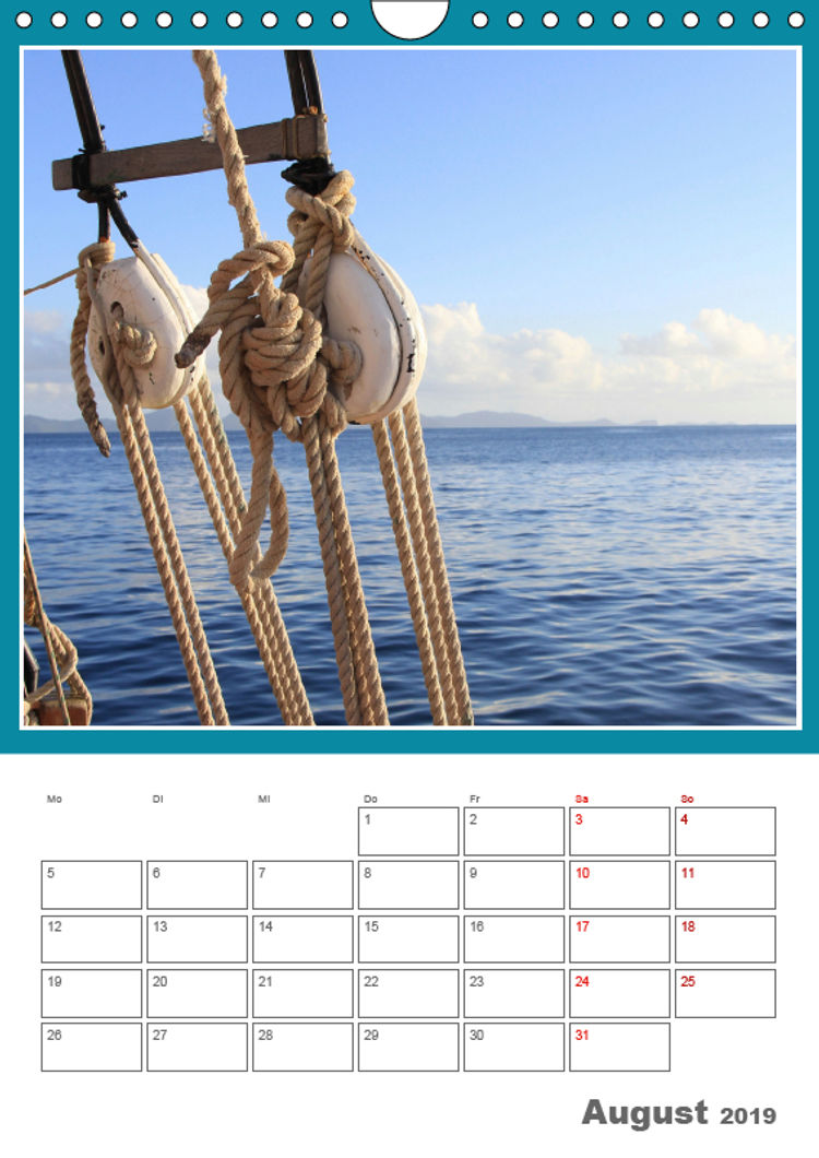 Pur maritim Wandkalender 2019 DIN A4 hoch - Kalender bestellen