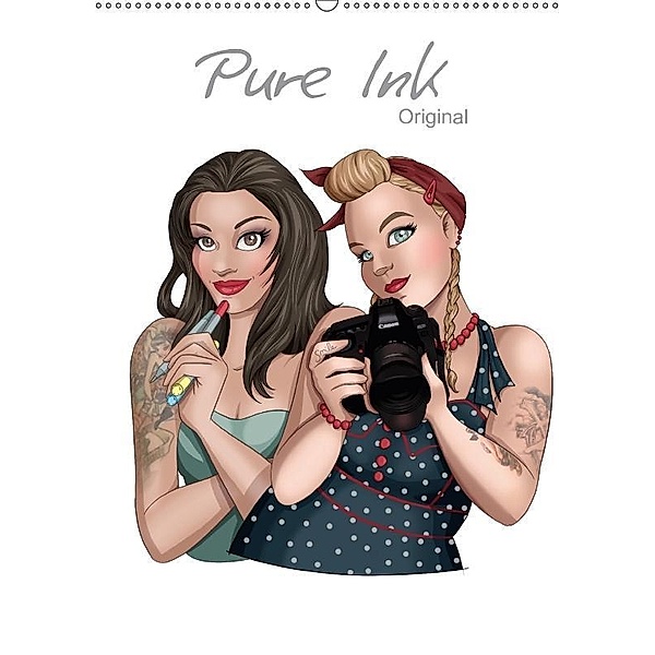 Pure Ink - Original (Wandkalender 2017 DIN A2 hoch), Britta Oelschläger