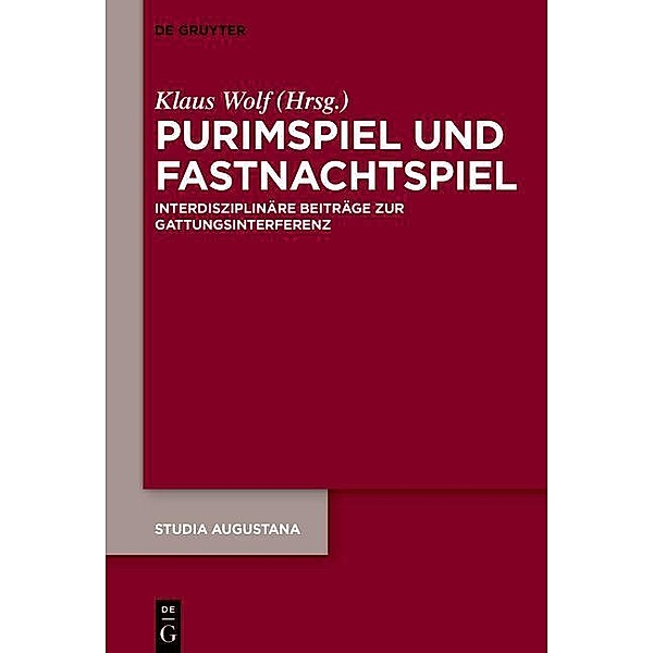 Purimspiel und Fastnachtspiel / Studia Augustana Bd.20