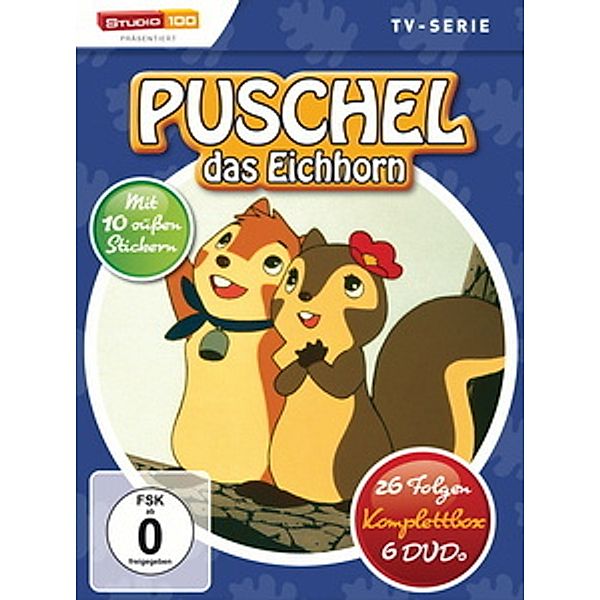 Puschel, das Eichhorn - 26 Folgen, Komplettbox, Diverse Interpreten