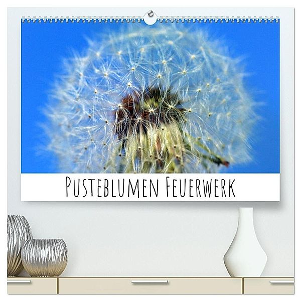 Pusteblumen Feuerwerk (hochwertiger Premium Wandkalender 2024 DIN A2 quer), Kunstdruck in Hochglanz, Silvia Drafz