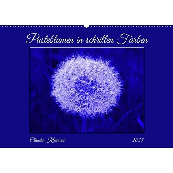 Pusteblumen in schrillen Farben (Wandkalender 2023 DIN A2 quer), Claudia Kleemann