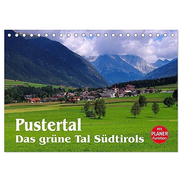 Pustertal - Das grüne Tal Südtirols (Tischkalender 2024 DIN A5 quer), CALVENDO Monatskalender, LianeM