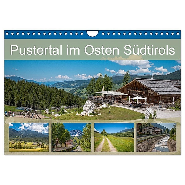 Pustertal im Osten Südtirols (Wandkalender 2024 DIN A4 quer), CALVENDO Monatskalender, Marlen Rasche