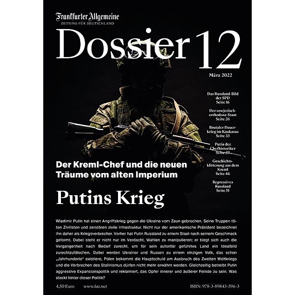 Putins Krieg / Frankfurter Allgemeine Dossier Bd.12