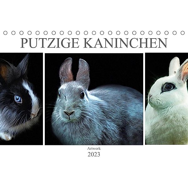 Putzige Kaninchen - Artwork (Tischkalender 2023 DIN A5 quer), Liselotte Brunner-Klaus