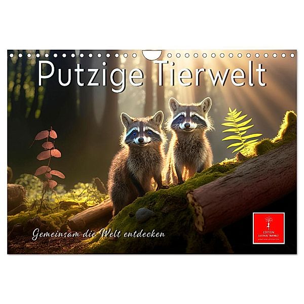 Putzige Tierwelt - gemeinsam die Welt entdecken (Wandkalender 2025 DIN A4 quer), CALVENDO Monatskalender, Calvendo, Peter Roder