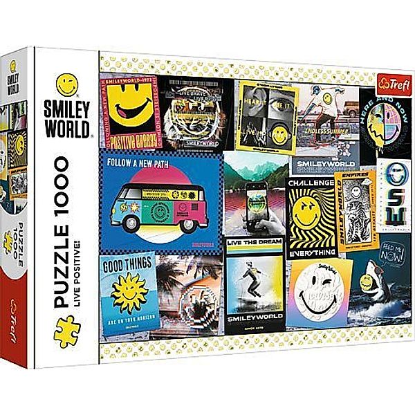 Trefl Puzzle 1000  Smiley World - Lebe positiv