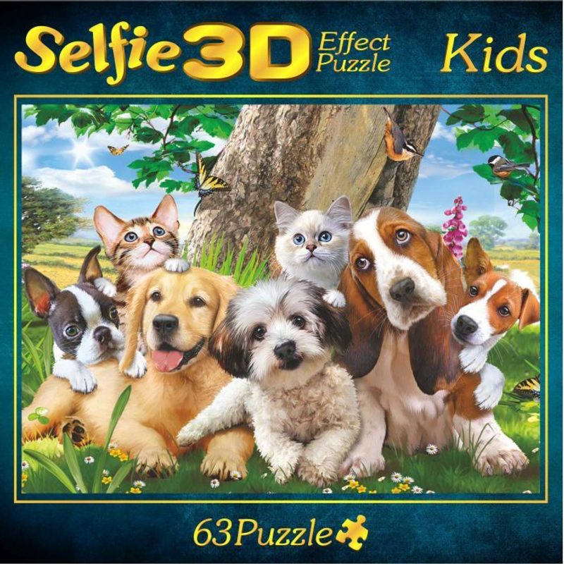 Puzzle 3D Effekt Meine Freunde Selfie 63 Teile | Weltbild.de