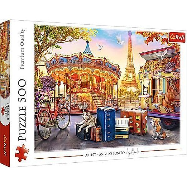 Trefl Puzzle 500  Urlaub in Paris
