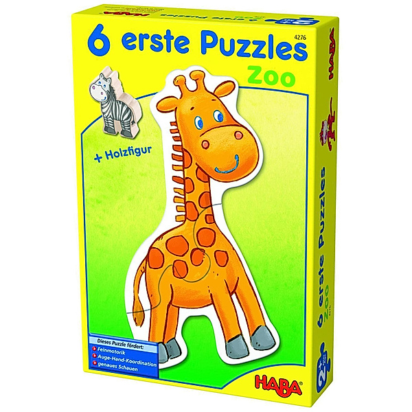 HABA Puzzle 6 erste Puzzles Zoo in bunt