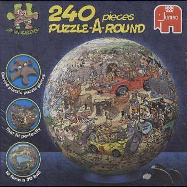 Puzzle-A-Round (Rundpuzzle), Safari, Jan Van Haasteren