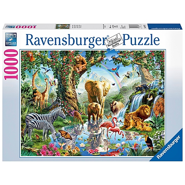 Ravensburger Verlag Puzzle ABENTEUER IM DSCHUNGEL 1.000-teilig