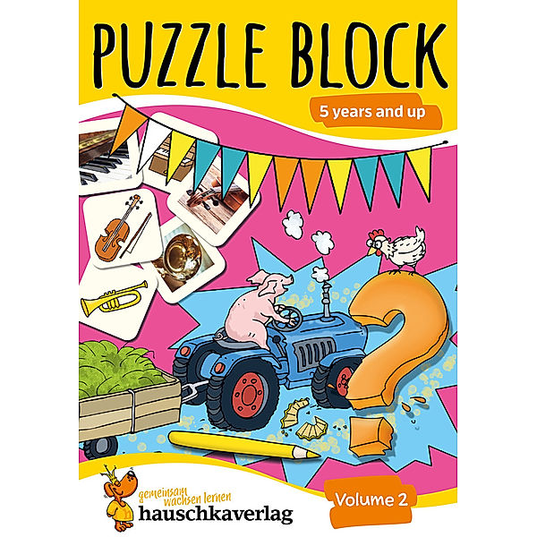 Puzzle Activity Book from 5 Years - Volume 2: Colourful Preschool Activity Books with Puzzle Fun - Labyrinth, Sudoku, Search and Find Books for Children, Promotes Concentration & Logical Thinking, Ulrike Maier