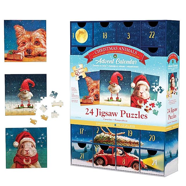 Puzzle Adventskalender - 1200 Teile Heffernan Christmas | Weltbild.de