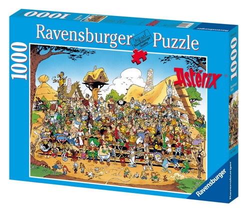 DE/EN Ravensburger Puzzle Asterix Familienfoto 1000pc 