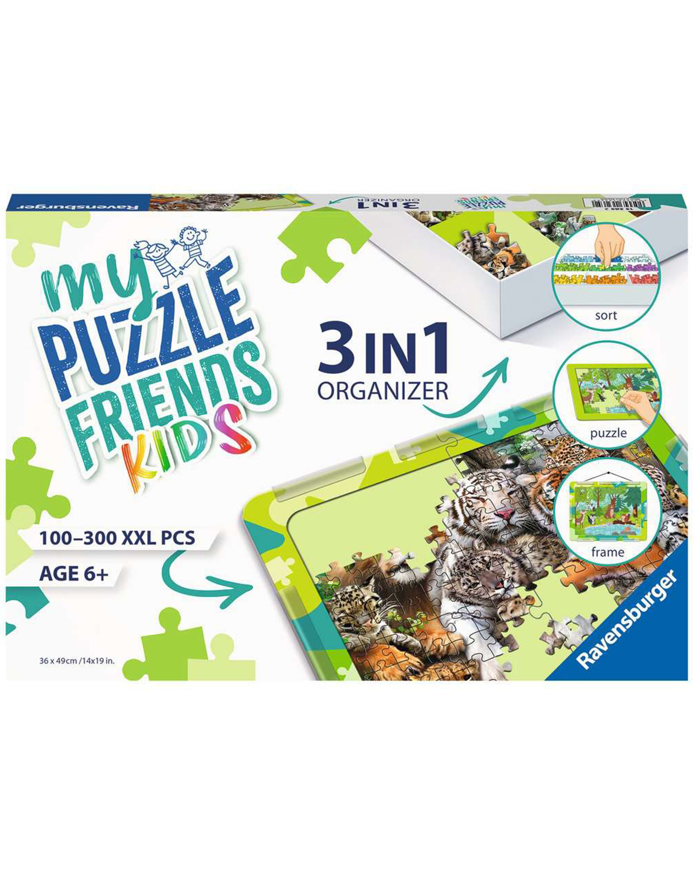 Puzzle-Aufbewahrung 3IN1 ORGANIZER für 100 - 300 XXL Teile in grün |  Weltbild.de