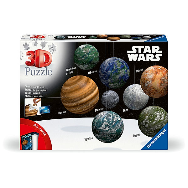 Ravensburger Verlag Puzzle-Ball Sortiment: Himmelskörper der Star Wars Galaxie