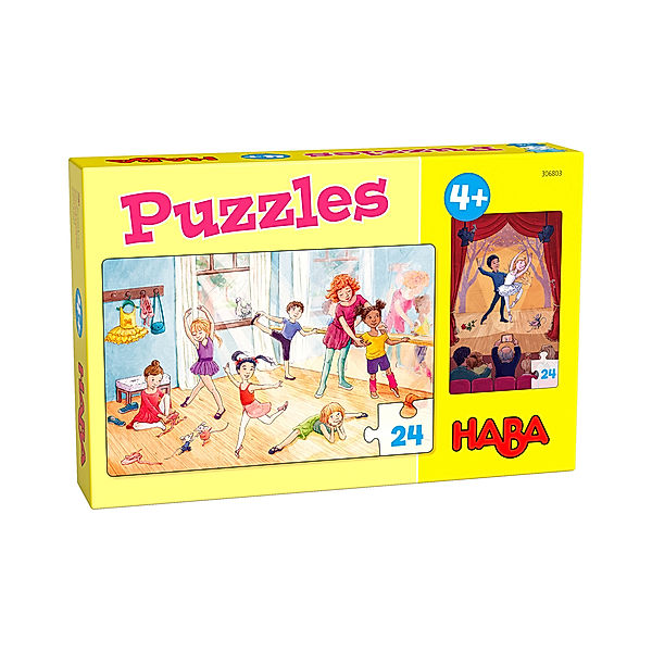 HABA Puzzle BALLERINA 2x24-teilig