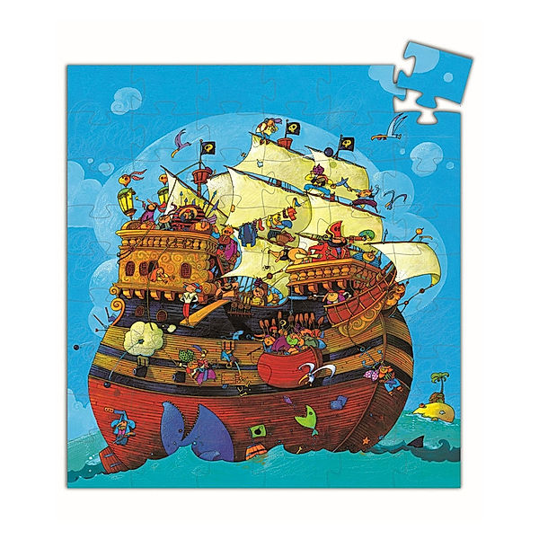 Djeco Puzzle BARBAROSSA'S BOAT 54-teilig in bunt