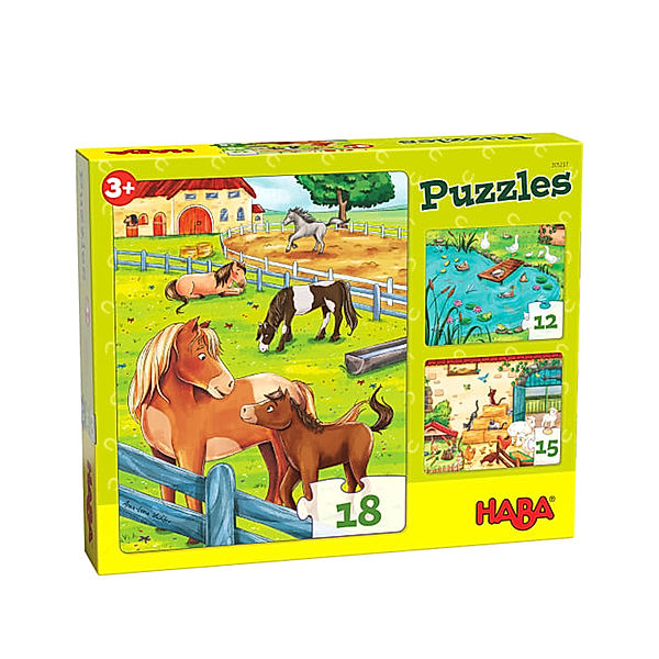 HABA Puzzle BAUERNHOF 12/15/18-teilig