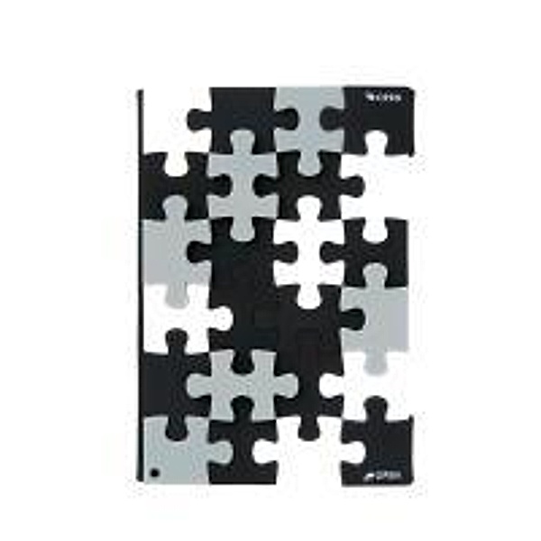 PUZZLE. Black Notebook A6