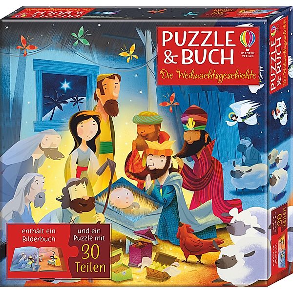 Puzzle & Buch: Die Weihnachtsgeschichte, Sam Smith