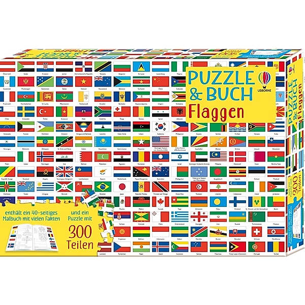 Usborne Verlag Puzzle & Buch: Flaggen, Sue Meredith