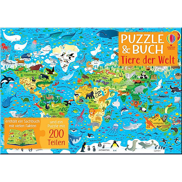 Usborne Verlag Puzzle & Buch: Tiere der Welt, Sam Smith, Kirsteen Robson
