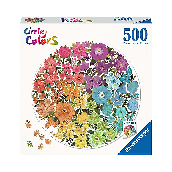 Ravensburger Verlag Puzzle Circle of Colors - FLOWERS 500-teilig