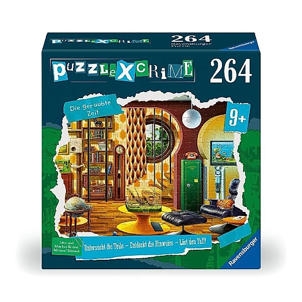Ravensburger Verlag Puzzle CRIME KIDS - DIE GERAUBTE ZEIT (264 Teile)