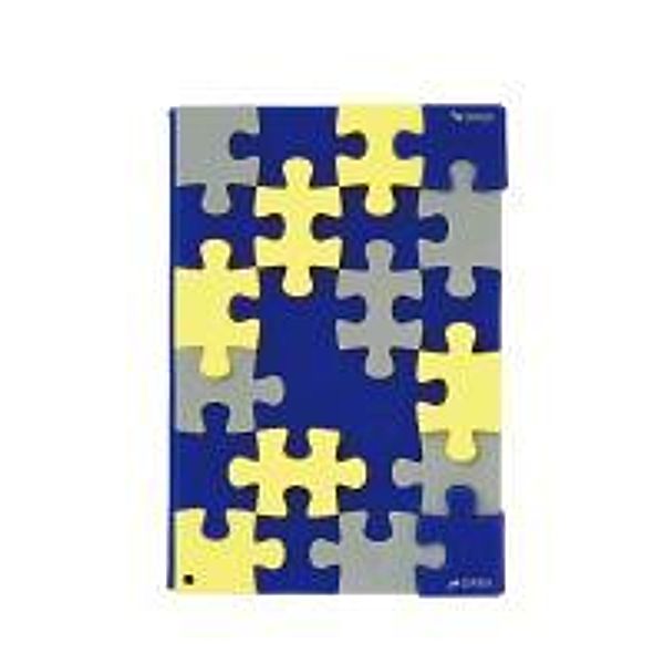 PUZZLE. Dark purple Notebook A6