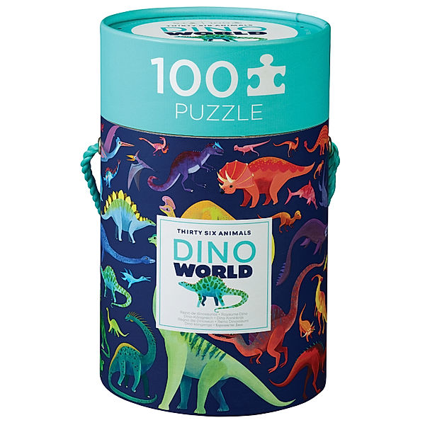 crocodile creek Puzzle DINO WORLD 100-teilig