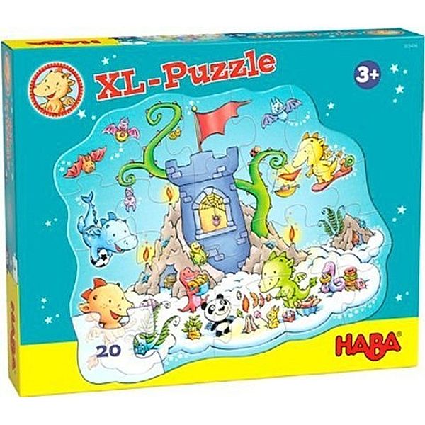 HABA Puzzle DRACHE FUNKELFEUER – PUZZLE PARTY 20-teilig